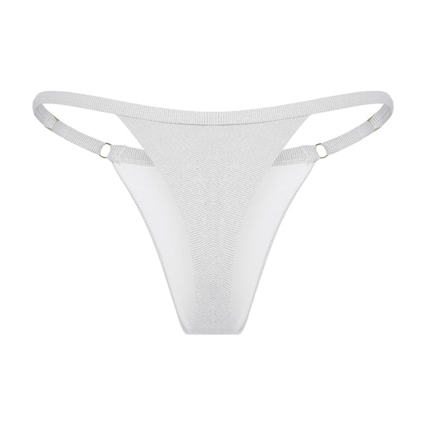 Lençóis Lurex Bikini Set Top, Adjustable Bottom and Skirt